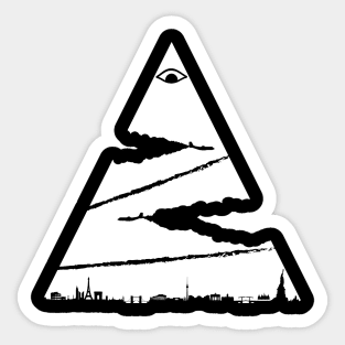 Chemtrails Pyramid Sticker